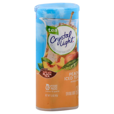 Crystal Light Peach Tea, 1.5 Ounce -- 12 per case.