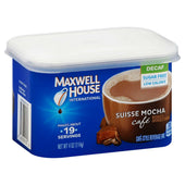 Maxwell House International Cafe Suisse Mocha Decaffeinated Instant Sugar Free Beverage Mix, 4 Ounce -- 8 per case.