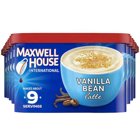 Maxwell House Vanilla Bean Latte Instant Coffee, 8.5 Ounce -- 8 per case.