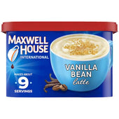Maxwell House Vanilla Bean Latte Instant Coffee, 8.5 Ounce -- 8 per case.