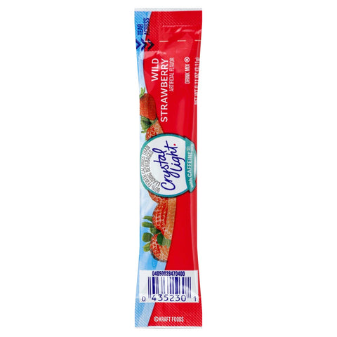 Crystal Light On The Go Wild Strawberry Powdered Soft Drink Mix, 0.11 Ounce - 10 per pack -- 12 packs per case.