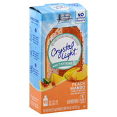 Crystal Light On The Go Peach Mango Powdered Soft Drink Mix, 0.07 Ounce - 10 per pack -- 12 packs per case.