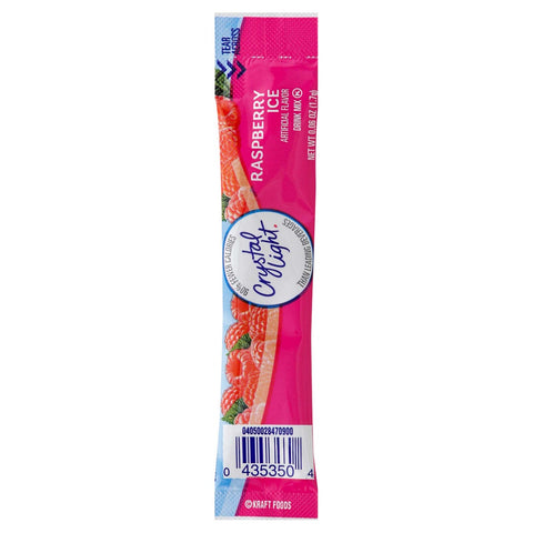 Crystal Light On The Go Raspberry Ice Powdered Soft Drink Mix, 0.06 Ounce -- 120 per case.