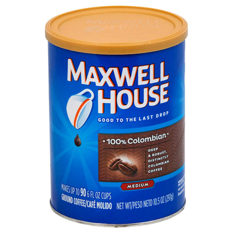 Maxwell House 100 Percent Colombian Coffee, 10.5 Ounce -- 6 per case.