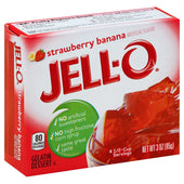 Jello Strawberry Banana Gelatin, 3 Ounce -- 24 Case