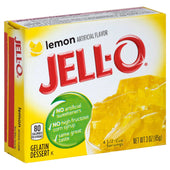 Jello Lemon Gelatin, 3 Ounce -- 24 Case