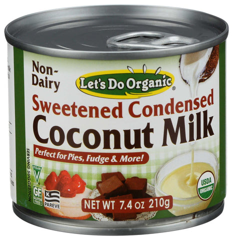 Lets Do Organic Sweetened Condensed Coconut Milk, 7.4 Fluid Ounce -- 6 per case.