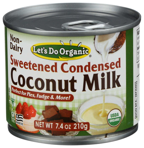 Lets Do Organic Sweetened Condensed Coconut Milk, 7.4 Fluid Ounce -- 6 per case.