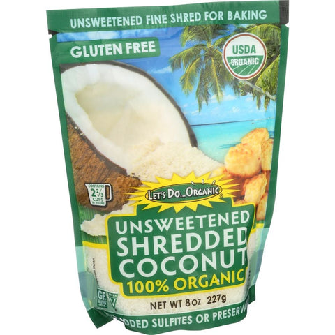 Edward and Sons Organic Shredded Coconut, 8 Ounce -- 12 per case.