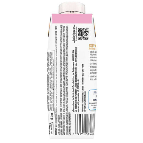 Nestle Boost Creamy Strawberry Nutritional Drink, 8.01 Fluid Ounce -- 24 per case.