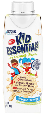 Boost Kid Essentials Vanilla Vortex Balanced Nutritional Drink, 8.01 Fluid Ounce -- 24 per case