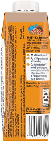 Boost Kid Essentials Chocolate Craze Balanced Nutritional Drink, 8.01 Fluid Ounce -- 24 per case