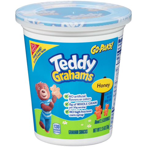 Nabisco Triscuit Go Pak Honey Teddy Grahams Crackers, 2.75 Ounce -- 12 per case.