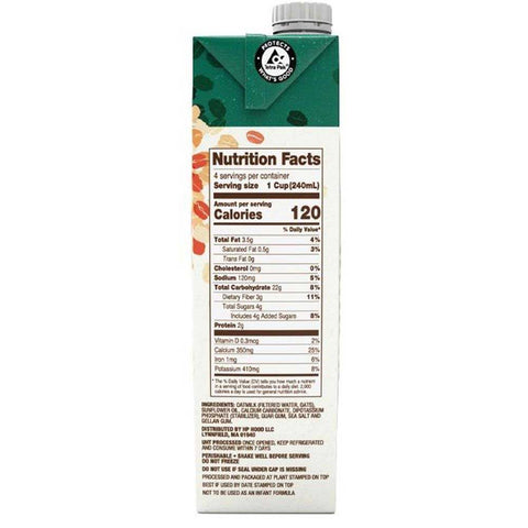 Planet Oat Shelf Stable Extra Creamy Oat Milk, 32 Fluid Ounce -- 6 per case