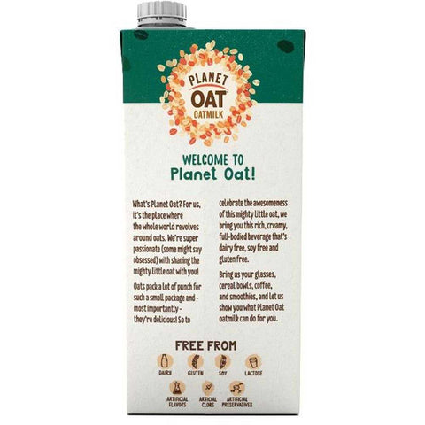 Planet Oat Shelf Stable Extra Creamy Oat Milk, 32 Fluid Ounce -- 6 per case