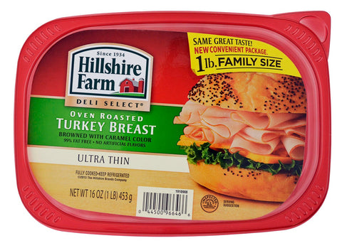 Hillshire Farm Lunchmeat Oven Roasted Turkey Breast, 1 Pound -- 6 per case.