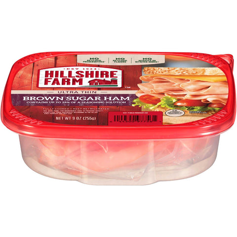 Hillshire Farm Lunchmeat Thin Brown Sugar Ham, 9 Ounce -- 9 per case.