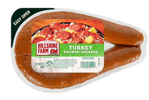 Hillshire Farm Turkey Smoked Sausage Rope, 13 Ounce -- 12 per case.