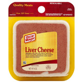 Oscar Mayer Square Meat Liver Cheese, 8 Ounce -- 9 per case.