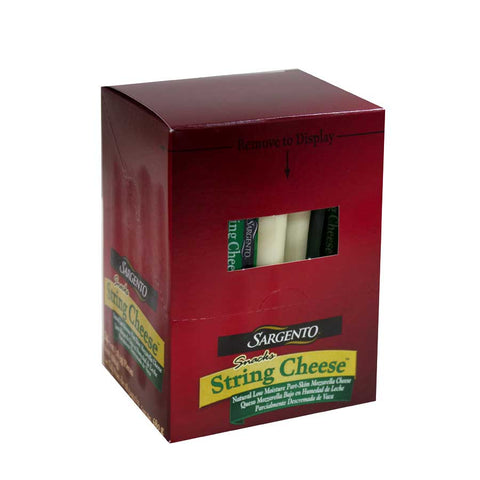 Sargento Single String Cheese Snack, 1 Ounce - 24 per pack -- 4 packs per case.