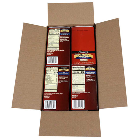 Sargento Colby Jack Cheese Stick, 1 Ounce - 24 per pack -- 4 packs per case.