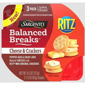 Sargento Balanced Breaks Single Pepper Jack and Colby Jack Cheese with Mini Ritz Crackers, 1.5 Ounce -- 12 per case