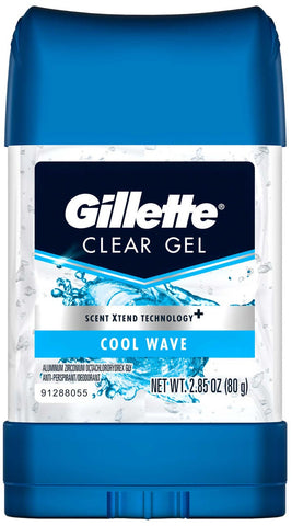 Gillette Cool Wave Clear Shave Gel, 2.85 Ounce -- 12 per case.