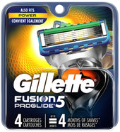 Gillette Fusion5 Base ProGlide Power Cartridge, 4 count per pack -- 48 per case.