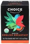 Choice Organic Teas English Breakfast Tea - 16 bags per pack -- 6 packs per case.
