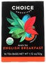Choice Organic Teas English Breakfast Tea - 16 bags per pack -- 6 packs per case.