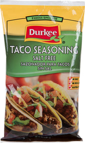 Durkee Salt Free Taco Seasoning, 8.5 Ounce -- 6 per case.