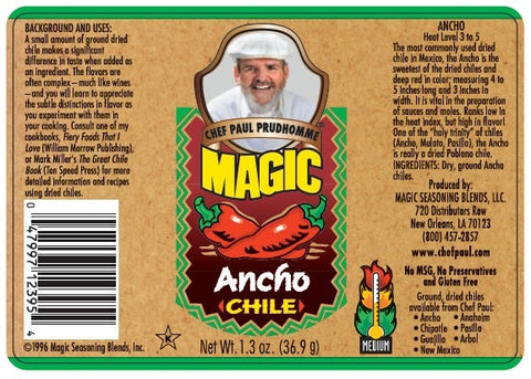 Chef Paul Prudhommes Magic Ancho Chile - 16 oz. can -- 4 per case