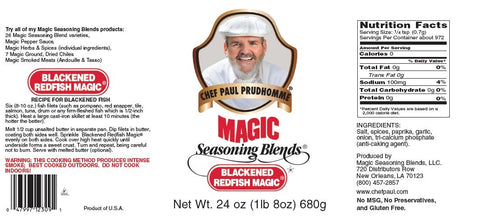 Chef Paul Prudhommes Blackened Redfish Magic - 10 lb. package, 1 per case