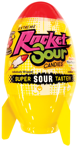 Rips Extreme Rocket Sour Candy, 0.96 Ounce -- 135 per case.