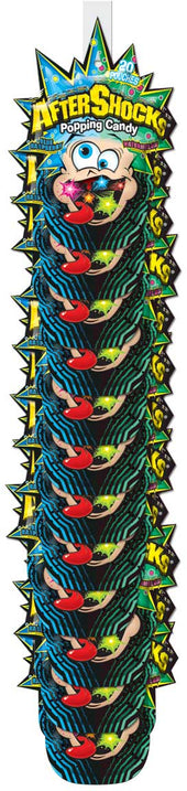 AfterShocks Blue Raspberry / Watermelon Popping Candy, 1.06 Ounce - 12 count per pack -- 4 packs per case