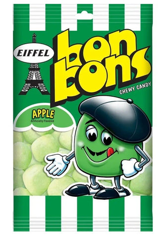 Eiffel Bon Bons Apple Chewy Candy, 4 Ounce -- 12 per case.