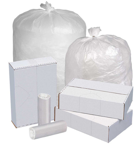 Pitt Plastics High Density Interleaved Natural Star 33 x 40 Narrow Base Can Liner -- 250 per case.