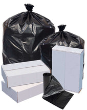 Pitt Plastics Linear Low Density Star Interleaved Black Can Liner -- 100 per case.