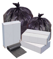 Pitt Plastics Black 12-16 Gallons Perforated Can Liner Roll -- 1000 per case.