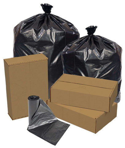Pitt Plastics Black Slim Jim Perforated Roll Can Liner, 23 Gallon -- 150 per case.