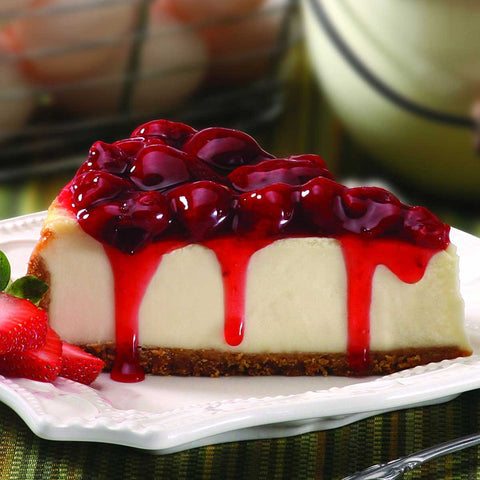 Davids Topped Presliced Strawberry Cheesecake, 64 Ounce -- 2 per case.