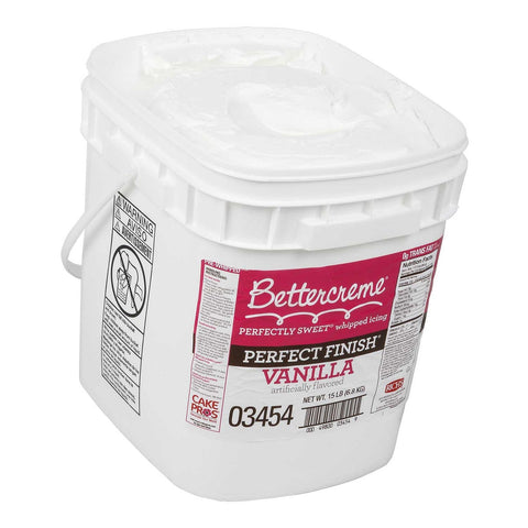 Rich Bettercreme Pre Whipped Perfect Finish Vanilla Icing and Filling, 15 Pound.