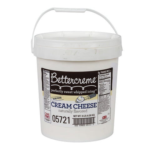 Richs Whipped Bettercreme Icing with Cream Cheese, 9 Pound.