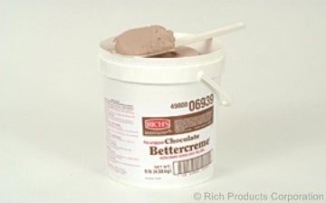 Rich Bettercreme Pre Whipped Chocolate Icing and Filling, 9 Pound.