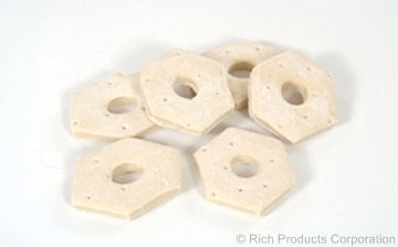 Rich Classic Jumbo Raised Ring Yeast Donut Dough, 2.25 Ounce -- 180 per case.