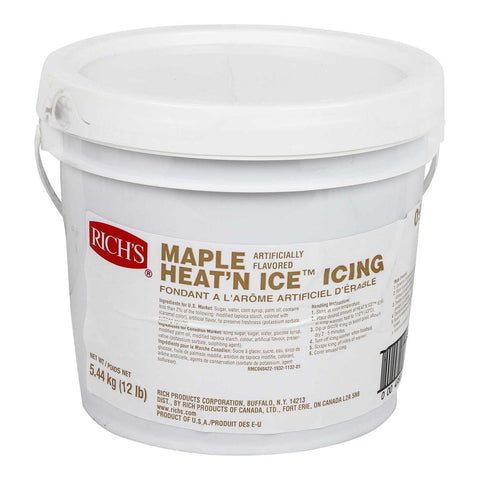Rich Products Corporation Maple Artificial Flavor Heat N Ice Icing, 12 Pound.