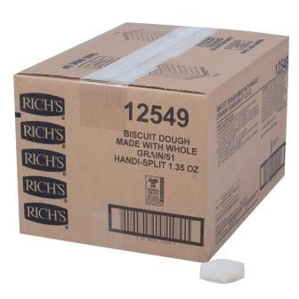 Rich Whole Grain Biscuit Dough, 1.35 Ounce -- 336 per case.