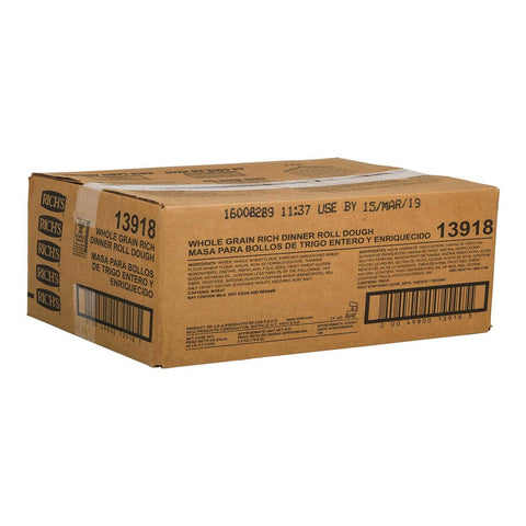 Rich's Whole Grain Proof & Bake Dinner Roll Dough, 2.5 ounce -- 160 per case