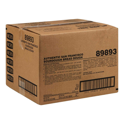 Richs Authentic San Francisco Sourdough Bread Dough, 19 Ounce -- 24 per case.