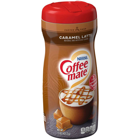 Coffee Mate Caramel Latte Creamer Powder, 15 ounce -- 6 per case